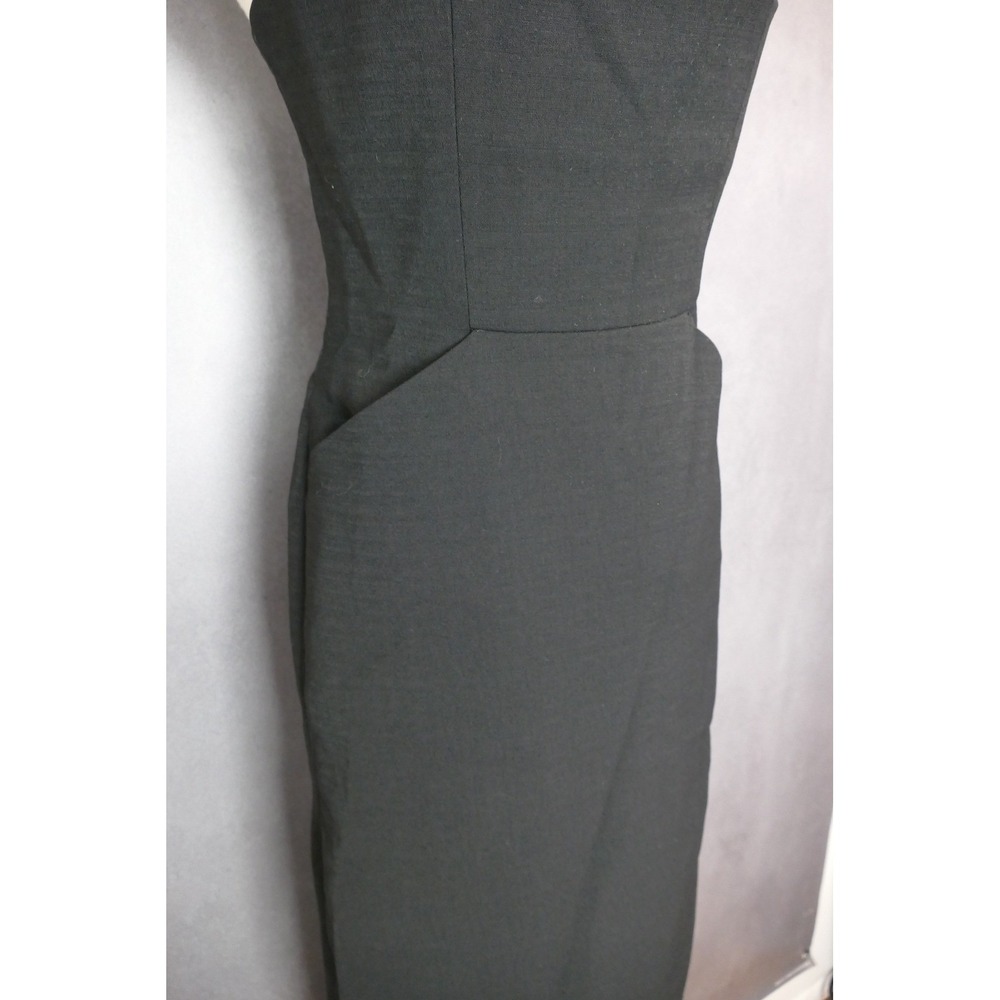 NWT‎ C/MEO Collective Black MIDI Dress Sleeveless Cocktail Party Side Slit M - Picture 13 of 16